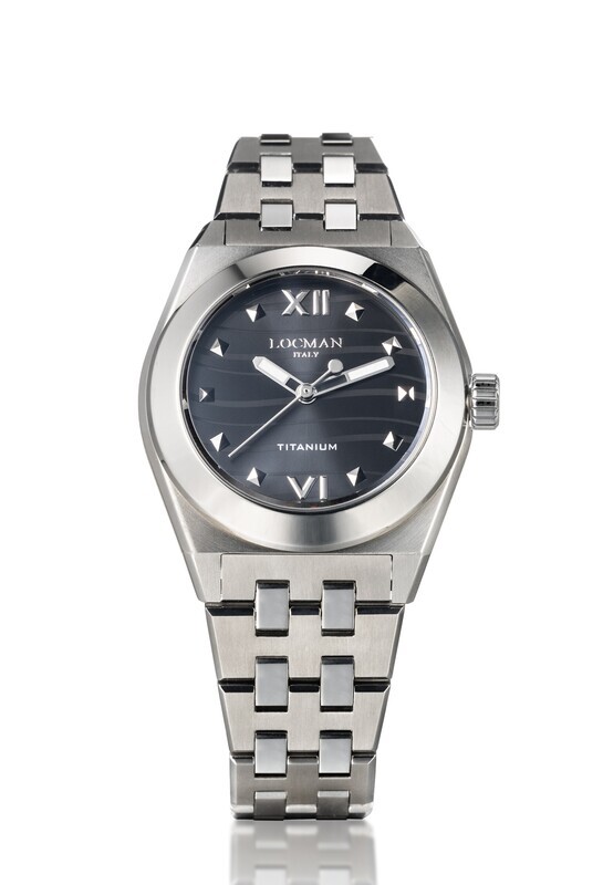 LOCMAN STEALTH  - OROLOGIO 36MM AL QUARZO FULL TITANIUM 0225T01A-00BKNKB0
