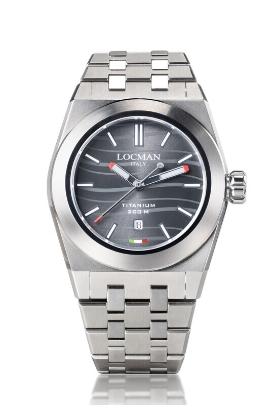 LOCMAN STEALTH  - OROLOGIO 42MM AL QUARZO FULL TITANIUM 0223T01S-00BKRDB0