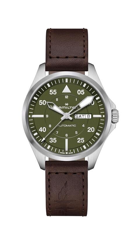 HAMILTON KHAKI AVIATION PILOT DAY DATE AUTO Carica automatica 42mm H64635560