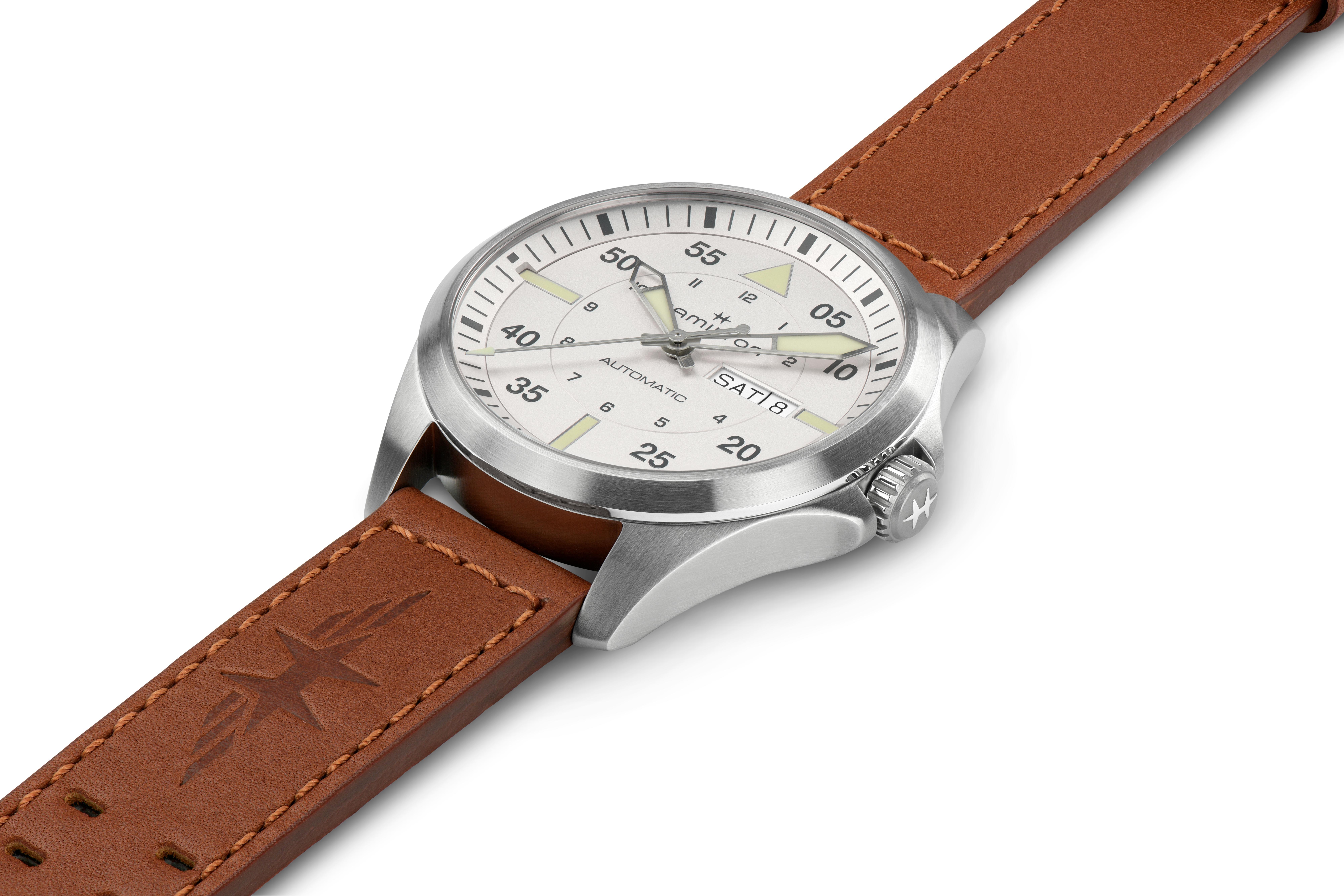 HAMILTON KHAKI AVIATION PILOT DAY DATE AUTO Carica automatica 42mm H64635550