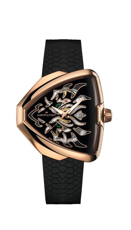 HAMILTON VENTURA ELVIS80 SKELETON AUTO Carica automatica 42,5mm x 44,6mm H24525332