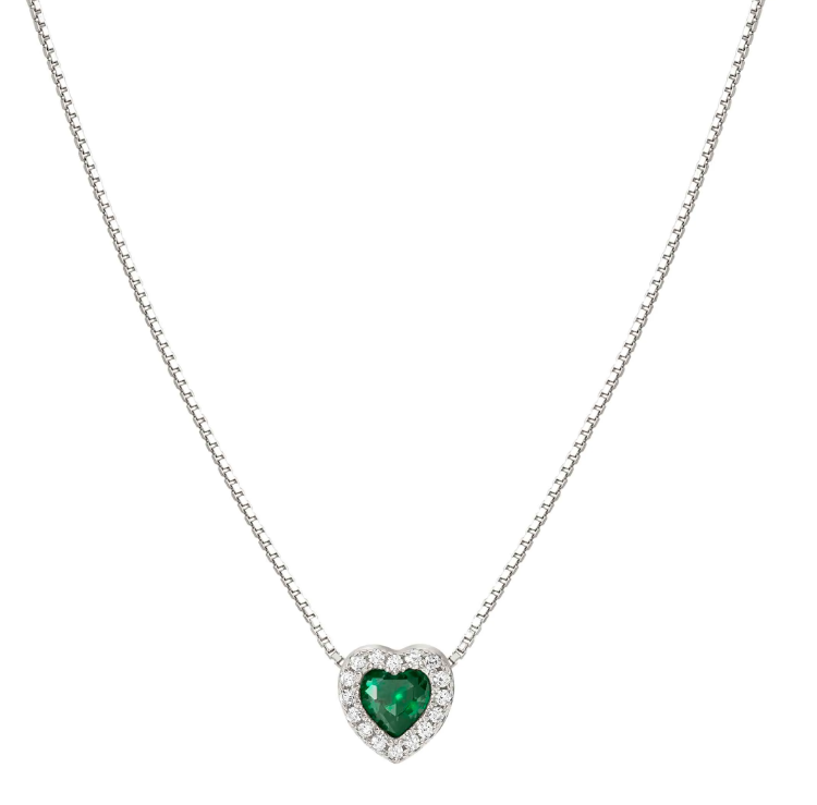 NOMINATION COLLANA ALL MY LOVE CON CUORE VERDE
Collana in Argento 925 240302 014