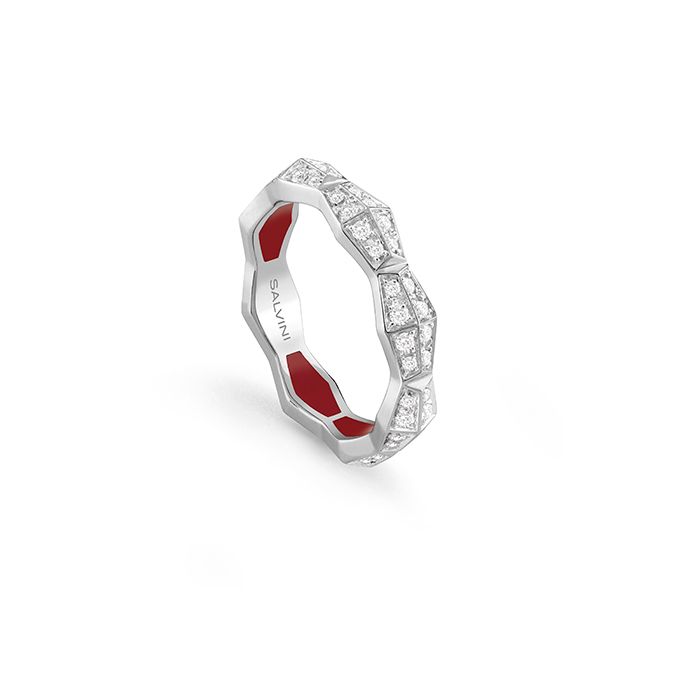 SALVINI EVA ANELLO ORO BIANCO E DIAMANTI FULL PAVE' 20101380