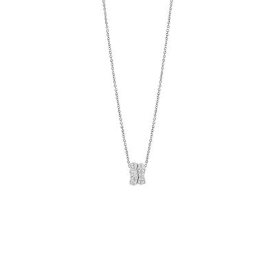 SALVINI EVA COLLIERINO ORO BIANCO E DIAMANTI FULL PAVE' 20101385