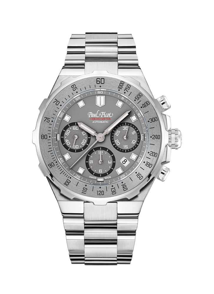 PAUL PICOT YACHTMAN TACHYMETER AUTOMATIC CHRONO 42.5mm P1253.SG.TU.8614.4000