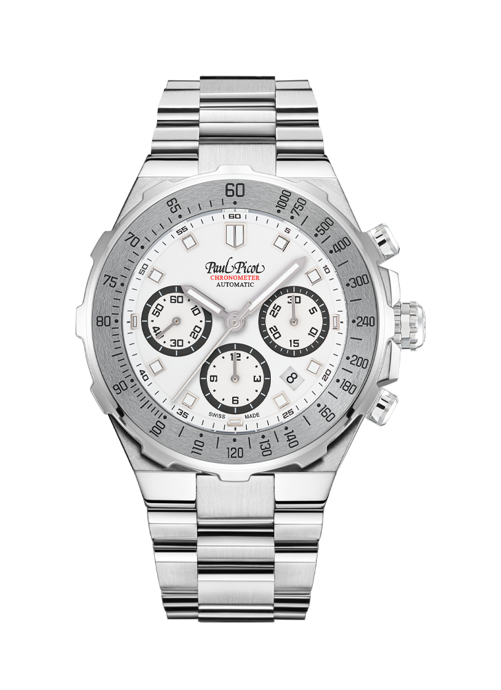 PAUL PICOT YACHTMAN TACHYMETER AUTOMATIC CHRONO 42.5mm P1253.SG.TU.1614.4000