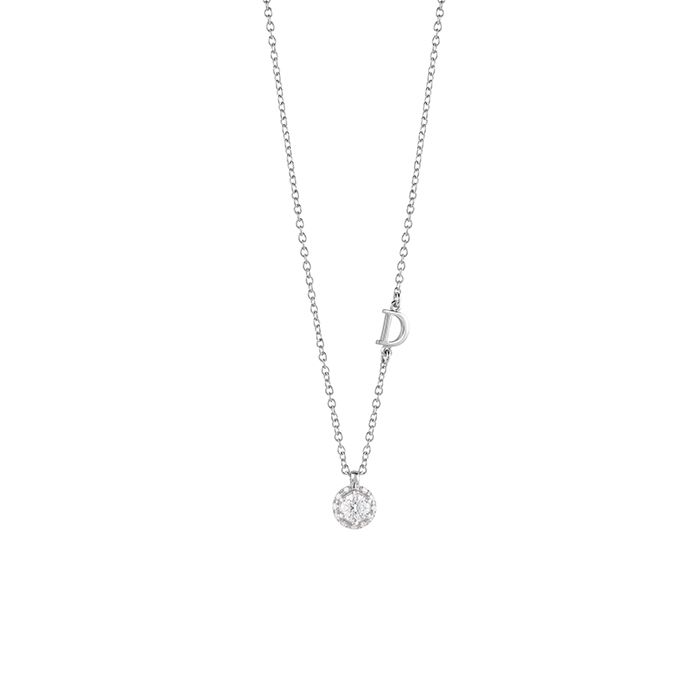 DAMIANI MINOU FULL PAVE' COLLANA PENDENTE PUNTO LUCE CON DIAMANTI 20091059