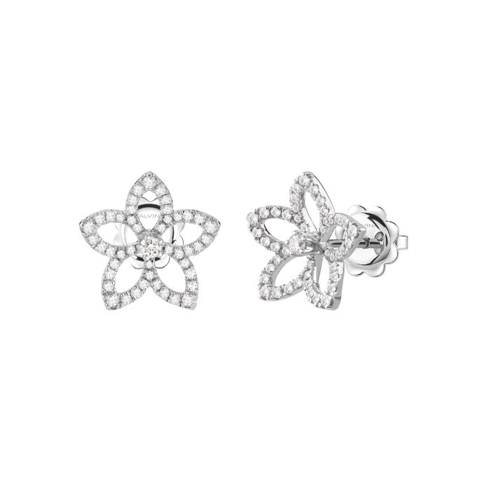 SALVINI MAGIA GARDEN ORECCHINI  ORO BIANCO CON DIAMANTI 20101505