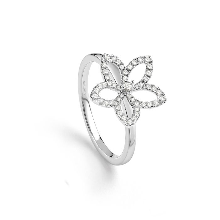SALVINI MAGIA GARDEN ANELLO ORO BIANCO CON DIAMANTI 20101503