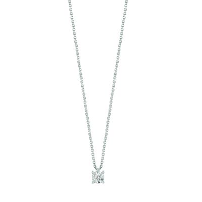 COLLIERINO BLISS RUGIADA PUNTO LUCE ORO BIANCO CON DIAMANTE 20101439