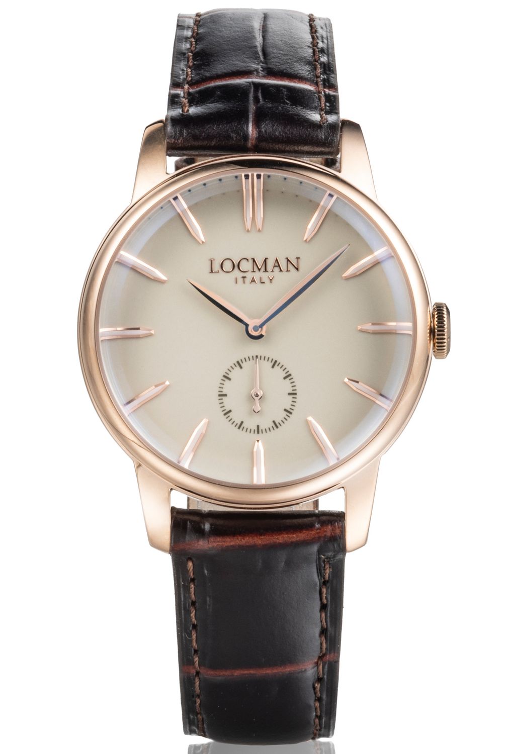 LOCMAN 1960 - 37MM OROLOGIO UOMO SOLO TEMPO AL QUARZO  PVDROSE GOLD 0257R05R-RRAVRGPT