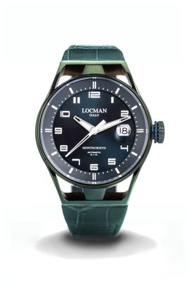 LOCMAN MONTECRISTO AUTOMATIC PVD GREEN CINTURINO PELLE 0541V19S-GRPTWHPL