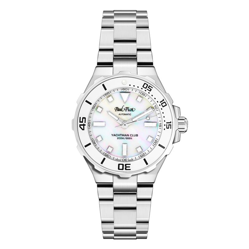 PAUL PICOT YACHTMAN CLUB LADY Automatic 35mm White Dial 1254.20WWN0B20