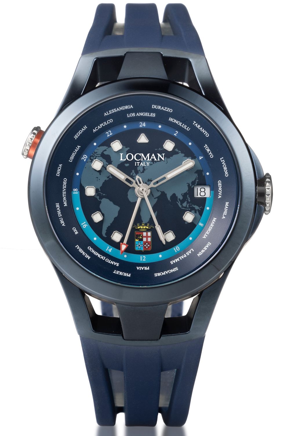 LOCMAN MONTECRISTO AMERIGO VESPUCCI SPECIAL EDITION GMT PVD 0548B02A-BLAMVESB