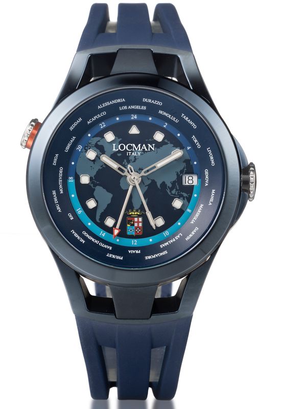LOCMAN MONTECRISTO AMERIGO VESPUCCI SPECIAL EDITION GMT PVD 0548B02A-BLAMVESB