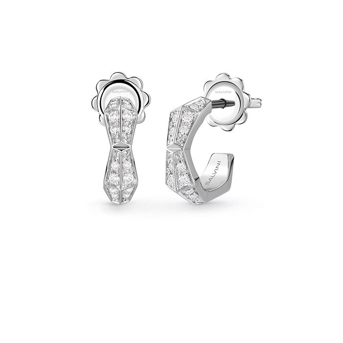 SALVINI EVA ORECCHINI  ORO BIANCO CON DIAMANTIFULL PAVE' 20101389