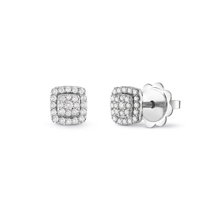 SALVINI BAGLIORI ORECCHINI ORO BIANCO CON DIAMANTI TAGLIO BRILLANTE CT 0.18 20094174