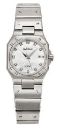 PAUL PICOT MEDITERRANEE No.2 MOTHERO OF PEARL DIAL DIAMONDS 30mm 8100SG-N1D1
