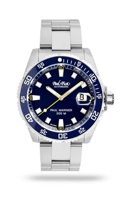 PAUL PICOT PAUL MARINER III Automatic 42mm Blue Ceramic Bezel 4352SG-CB