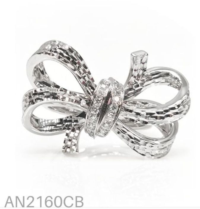 ANELLO GIOVANNI FERRARIS FIOCCHI ORO BIANCO E DIAMANTI Ref. AN2160CB