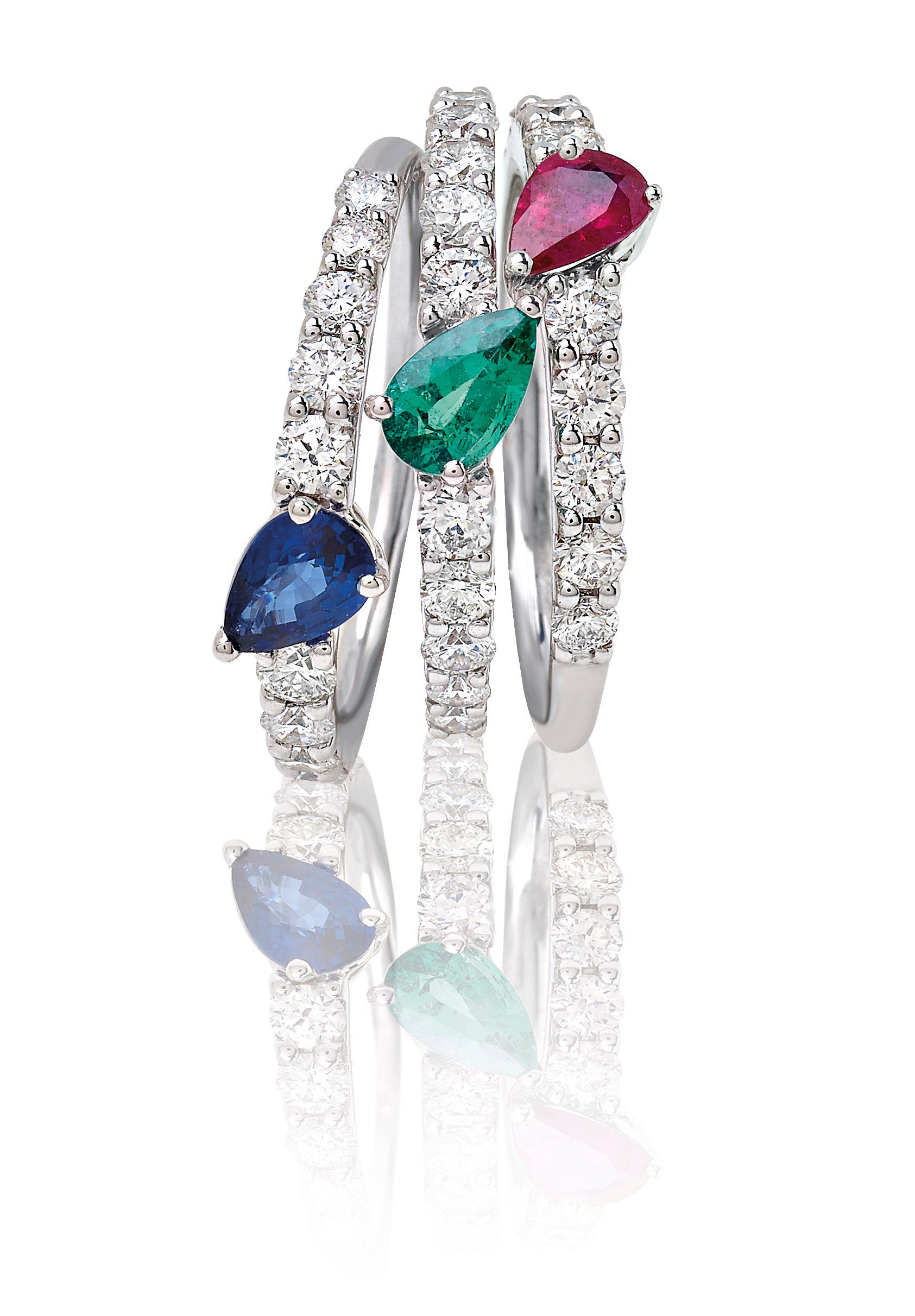 ANELLO VALENTINA CALLEGHER ORO 750‰ CON SMERALDO E DIAMANTI 10988SGOSM