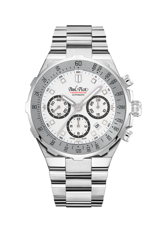 PAUL PICOT YACHTMAN TACHYMETER AUTOMATIC CHRONO 42.5mm P1253.SG.TU.1614.4000