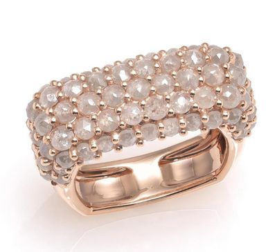 ANELLO GIOVANNI FERRARIS FRAGRANZE ORO ROSA E DIAMANTI ICE WHITE MILKY Ref. AN2070BRWM