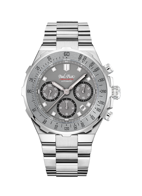 PAUL PICOT YACHTMAN TACHYMETER AUTOMATIC CHRONO 42.5mm P1253.SG.TU.8614.4000