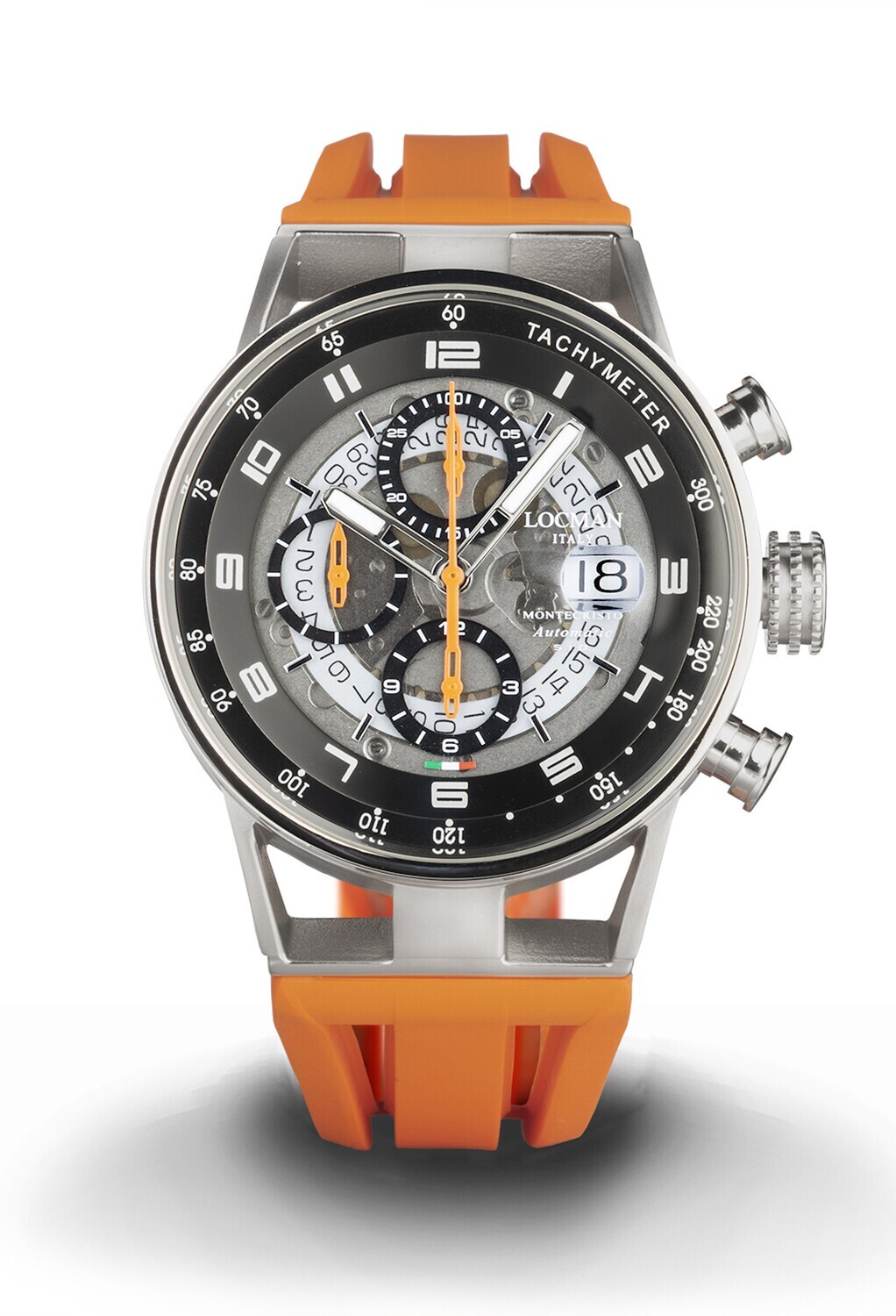 LOCMAN MONTECRISTO OPEN HEART CHRONO 44MM ORANGE 0516A22S-00TKORSO