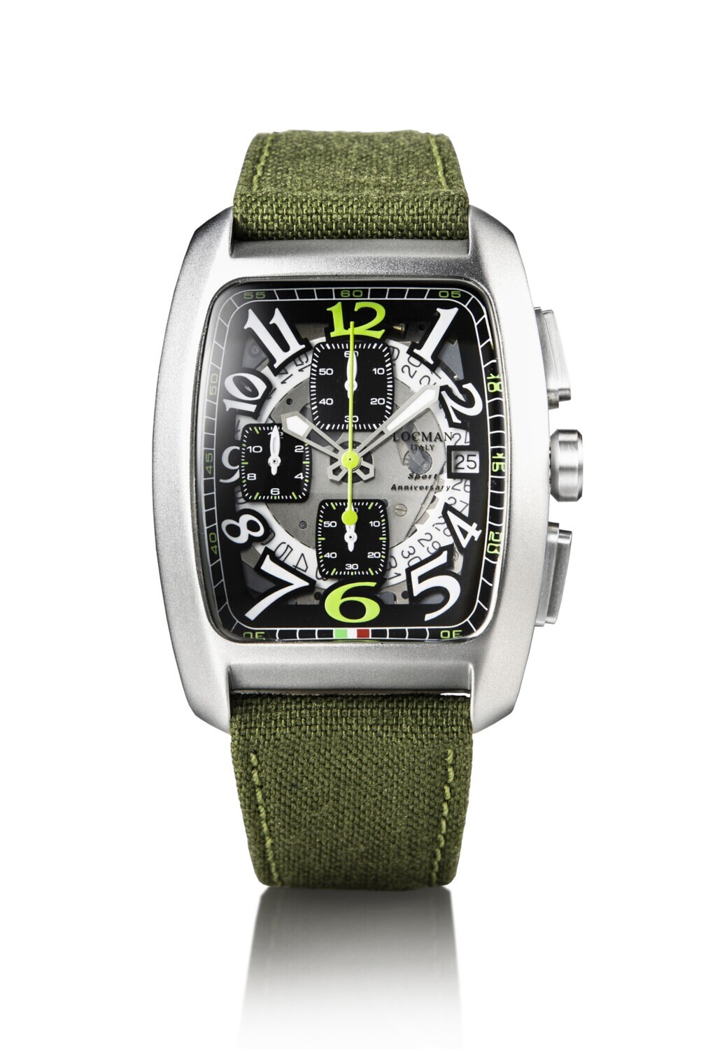 LOCMAN SPORT ALLUMINIO CHRONO VISION SCHELETRATO VERDE 0472L22S-LLT0GRCG LOCMAN SPORT ALLUMINIO CHRONO VISION SCHELETRATO VERDE 0472L22S-LLT0GRCG