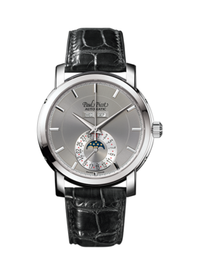 PAUL PICOT FIRSHIRE MEGAROTOR MOONPHASE Automatic 42mm Limited Edition 400pz Grey Dial 0459S-861