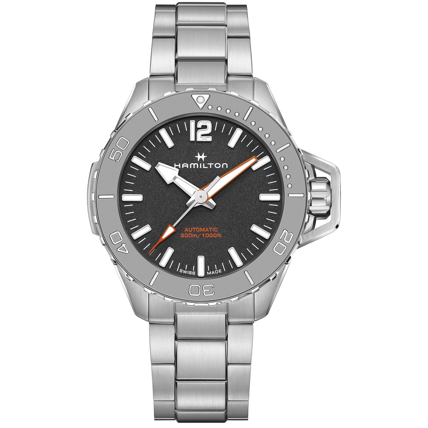 HAMILTON KHAKI NAVY FROGMAN AUTO CARICA AUTOMATICA 46mm BRACCIALE ACCIAIO H77815130