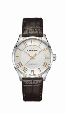 HAMILTON JAZZMASTER AUTO 40MM SILVER CON PELLE H42535550