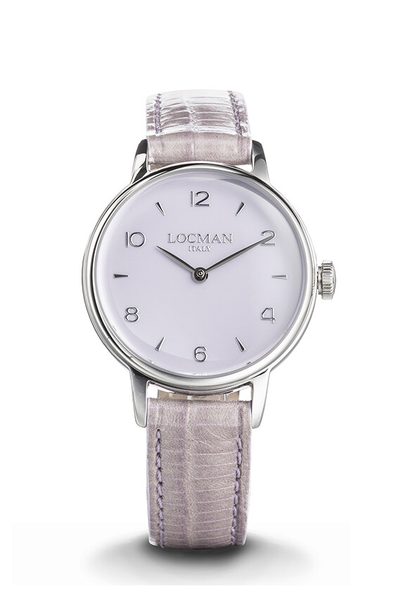 LOCMAN 1960 LADY SOLO TEMPO AL QUARZO LILLA 0253A18A-00VTNK2PV LOCMAN 1960 LADY SOLO TEMPO AL QUARZO LILLA 0253A18A-00VTNK2PV