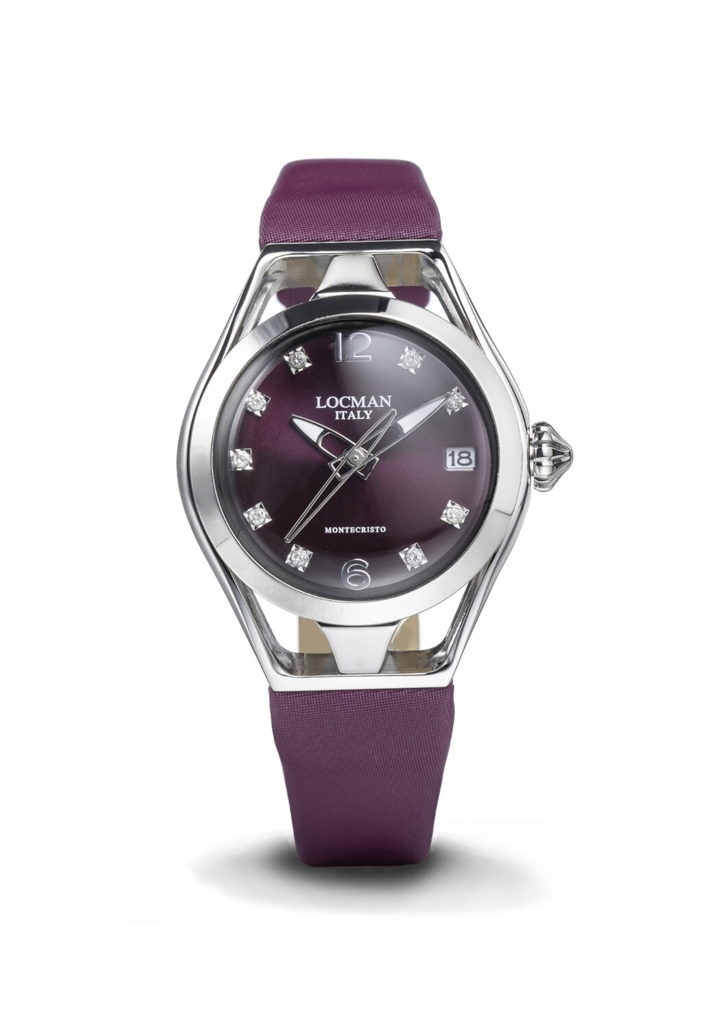 LOCMAN MONTECRISTO LADY 36MM VIOLA CON DIAMANTI 0526A16D-00CHIDRE