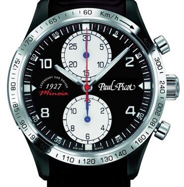 PAUL PICOT GENTLEMAN MINOIA Limited Edition CHRONOGRAPH 42 mm Black PVD Automatic Black Dial 2127SPVD/MINO