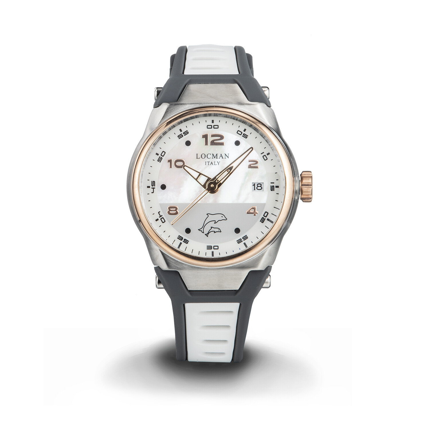LOCMAN NUOVO MARE SOLOTEMPO DONNA/RAGAZZA QUADRANTE MADREPERLA E FINITURE PVD ROSE 39MM 0558M14R-0RMWRGSW
