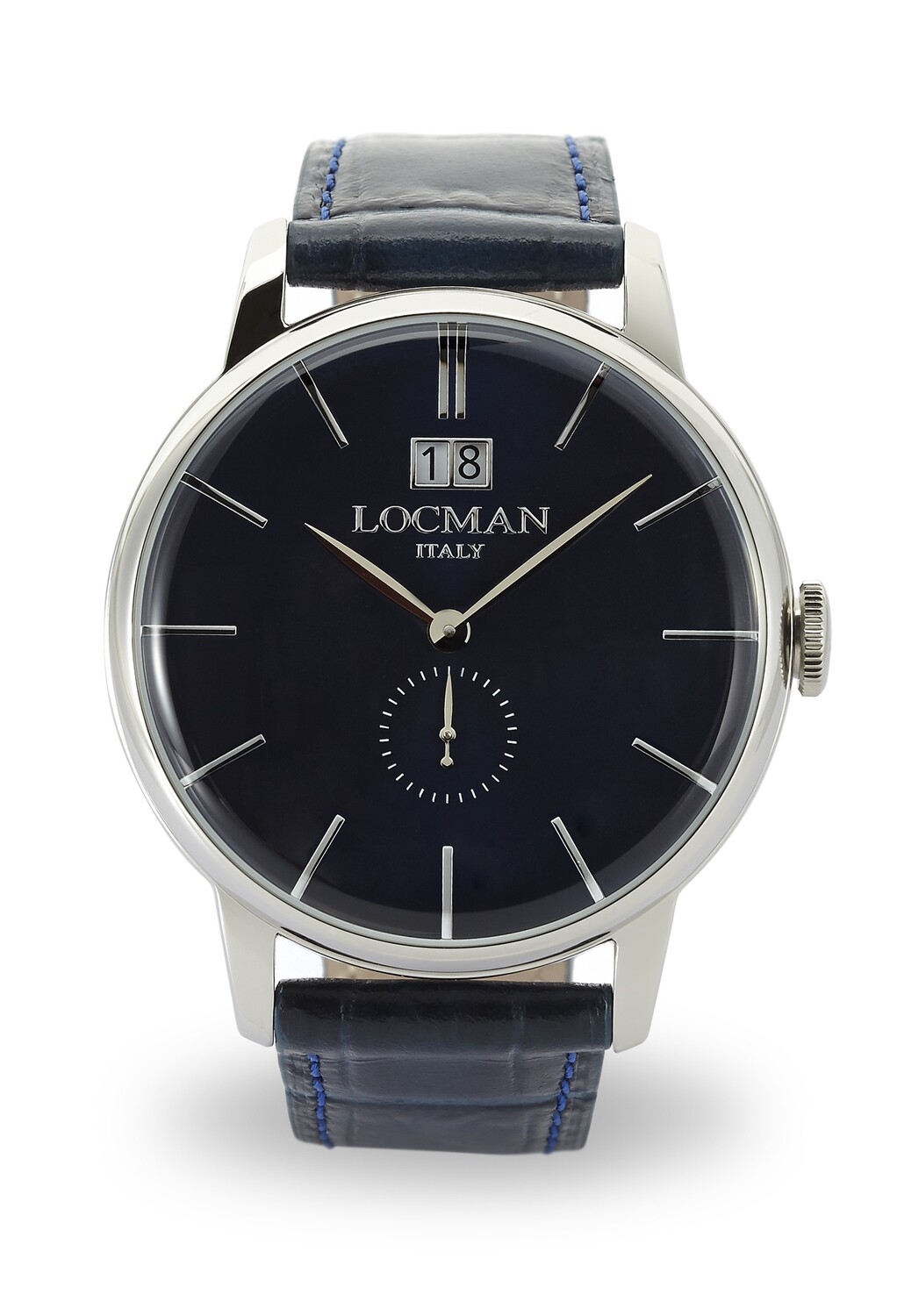 LOCMAN 1960 SOLO TEMPO AL QUARZO GRAN DATA QUADRANTE BLU CINTURINO BLU 0252V02-00BLNKPB