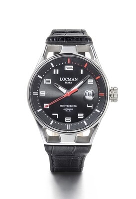 LOCMAN MONTECRISTO AUTOMATIC UOMO/UNISEX 41MM NERO 0541A01S-00BKRDPK LOCMAN MONTECRISTO AUTOMATIC UOMO/UNISEX 41MM NERO 0541A01S-00BKRDPK
