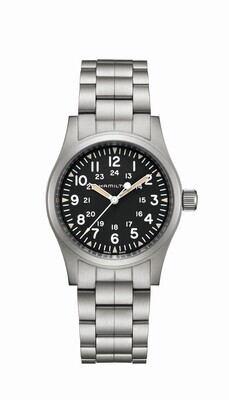HAMILTON KHAKI FIELD MECHANICAL OROLOGIO MECCANICO 38MM BRACCIALE ACCIAIO H69439131