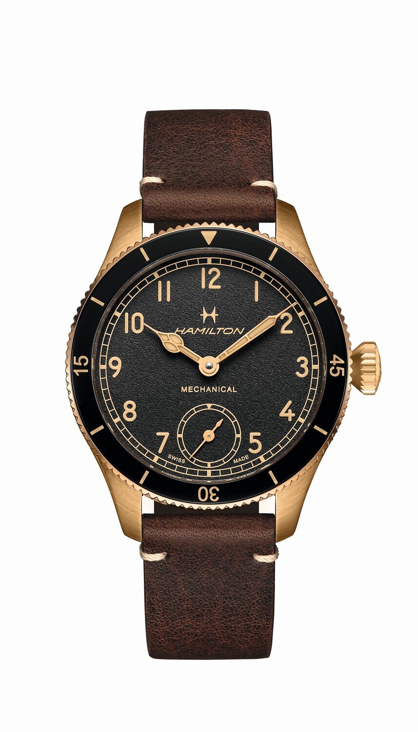 HAMILTON KHAKI AVIATION PILOT PIONEER BRONZE MECHANICAL 43MM H76709530