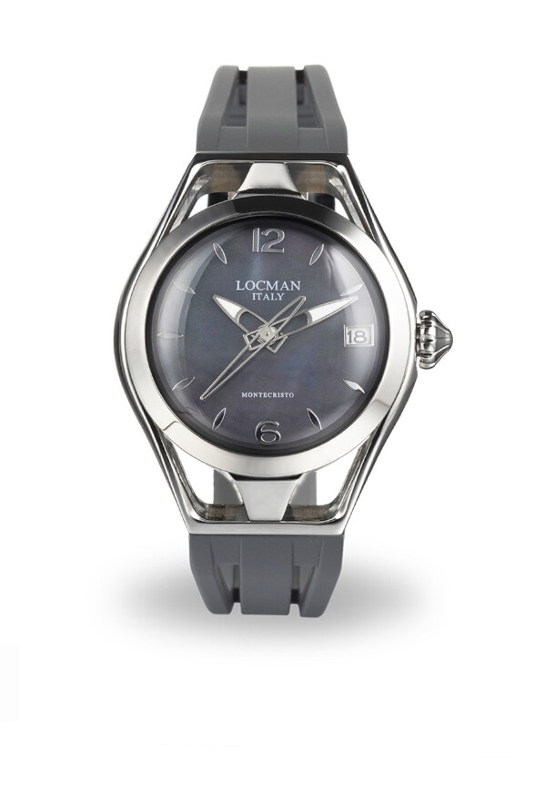 LOCMAN MONTECRISTO LADY 36MM BIANCO CINTURINO GOMMA GRIGIO 0526A15A-00MANKSA LOCMAN MONTECRISTO LADY 36MM BIANCO CINTURINO GOMMA GRIGIO 0526A15A-00MANKSA