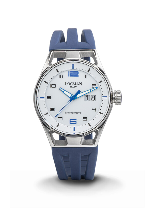 LOCMAN MONTECRISTO BIG DATE QUARTZ UOMO/UNISEX 41MM BLUE 0546A08S-00WHBLSB