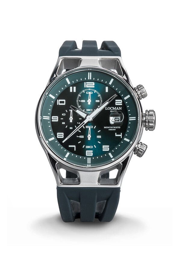 LOCMAN MONTECRISTO CHRONO QUARTZ UOMO/UNISEX 41MM VERDE 0542A19S-00PTWHSL LOCMAN MONTECRISTO CHRONO QUARTZ UOMO/UNISEX 41MM VERDE 0542A19S-00PTWHSL
