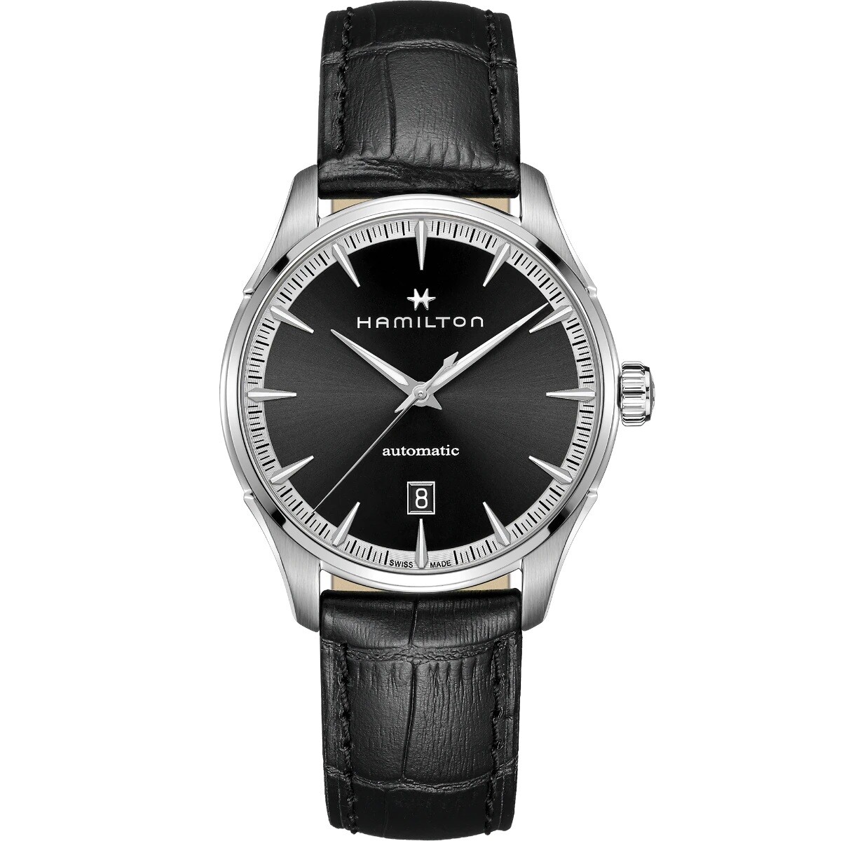 HAMILTON JAZZMASTER AUTO 40MM NERO CINTURINO PELLE NERO H32475730