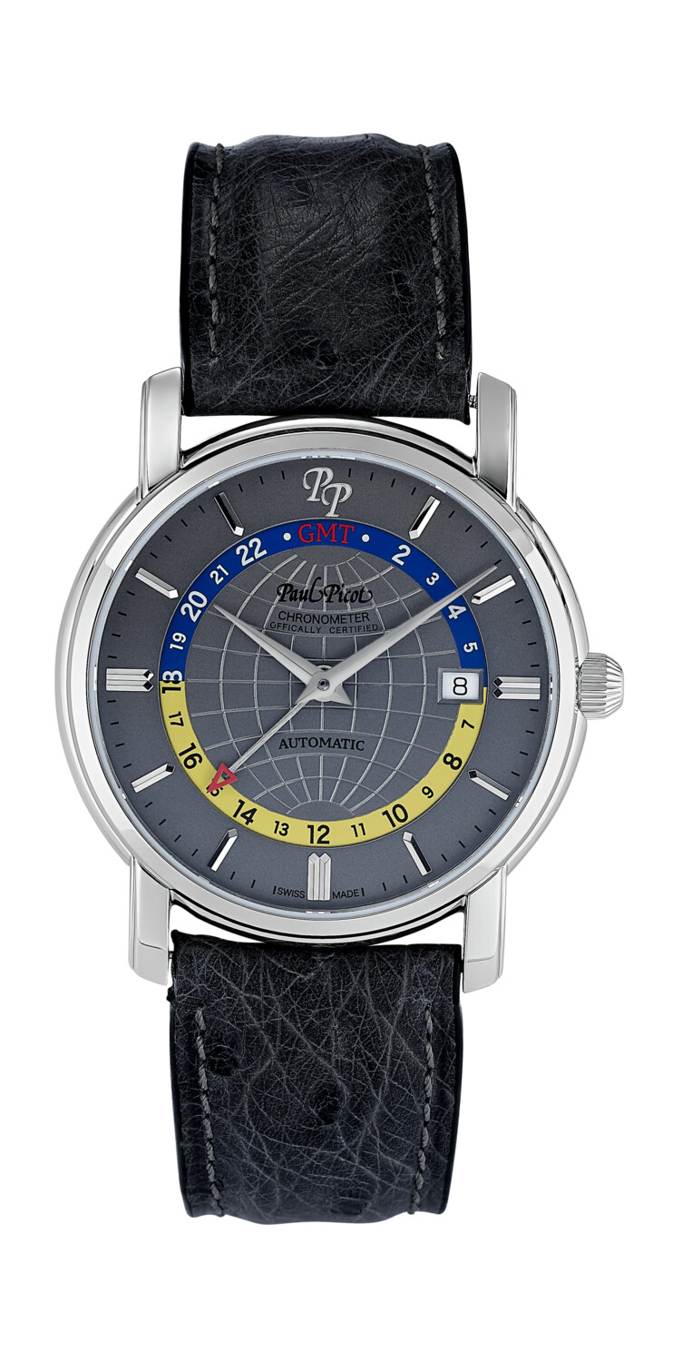 PAUL PICOT FIRSHIRE AUTOMATIC GMT 40mm Grey Dial 3755.GMT