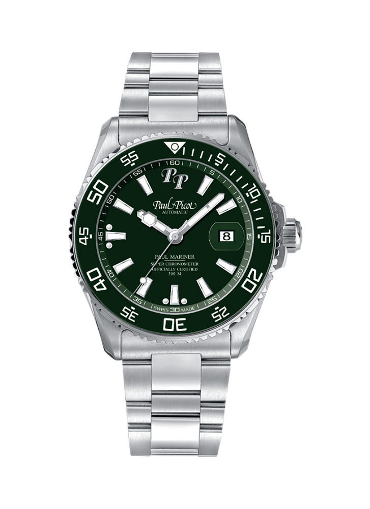 PAUL PICOT PAUL MARINER 5 NEWTON 43mm Ceramic Bezel COSC CHRONOMETER 300mt 4354S.CV.611