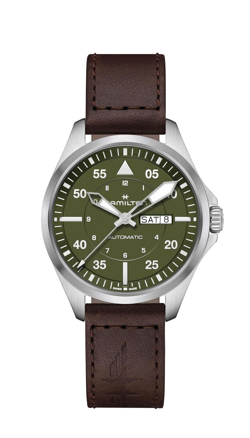 HAMILTON KHAKI AVIATION PILOT DAY DATE AUTO Carica automatica 42mm H64635560
