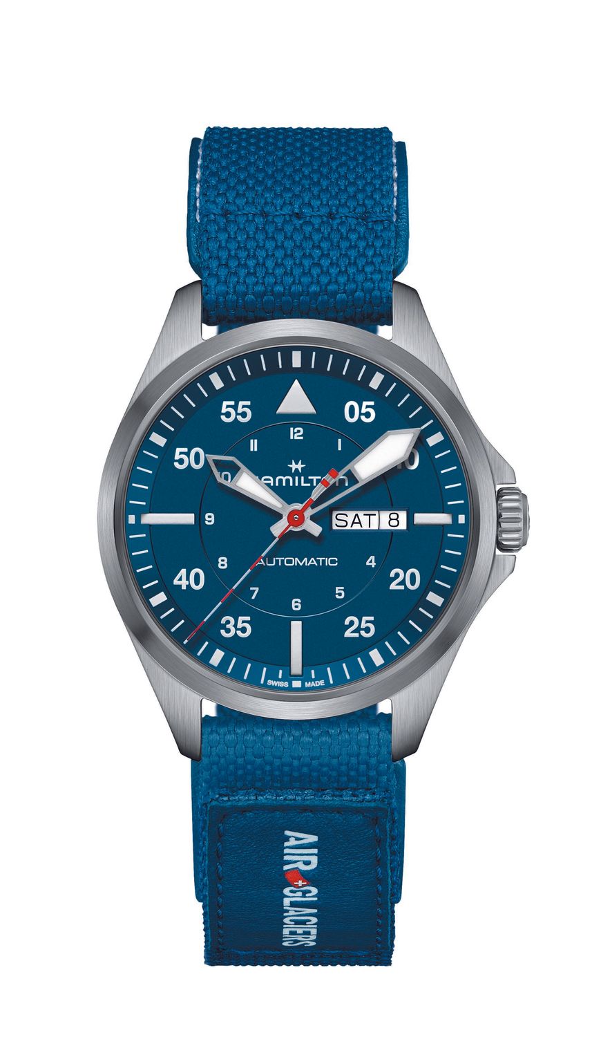 HAMILTON KHAKI AVIATION PILOT DAY DATE AUTO AIR-GLACIERS EDITION Carica automatica | 42mm H64655941