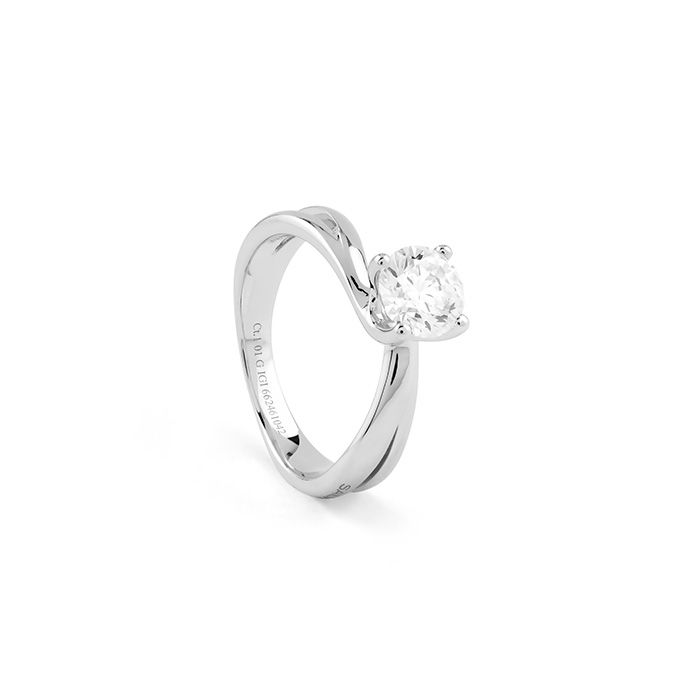 Salvini Sospiro Anello solitario con Diamante Certificato GIA 81115105 Salvini Sospiro Anello solitario con Diamante Certificato GIA 81115105